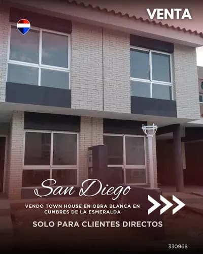 Vendo Town House En Obra Blanca En Cumbres De La Esmeralda 330968 Solo Clientes Directos