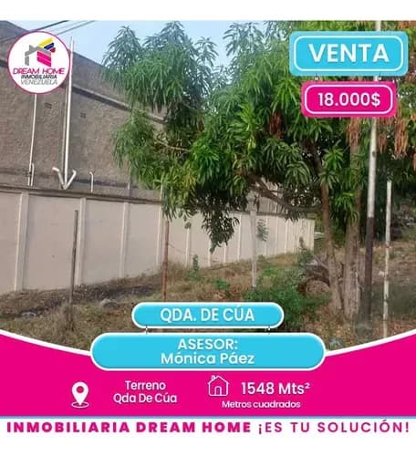 Terreno En Venta Qda. De Cúa