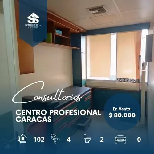 Consultorio Oficina En Alquiler - San Bernandino, Caracas - Centro Profesional Caracas, Hospital Clinica Caracas