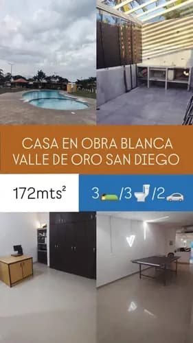 Tre009 Solo Clientes Casa De Esquina En Obra Blanca En Valle De Oro Conjunto Residencial El Moricha