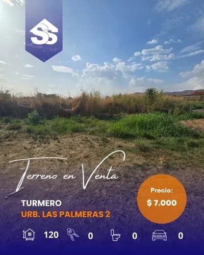 Código: C. V-002 Inmobiliass Ofrece En Venta Terreno En La Urbanización Palmeras 2. Precio: $7.000 Usd
