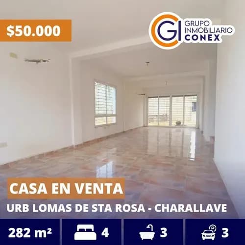Se Vende Casa 282m² 4h / 3b / Lomas De Santa Rosa 7038