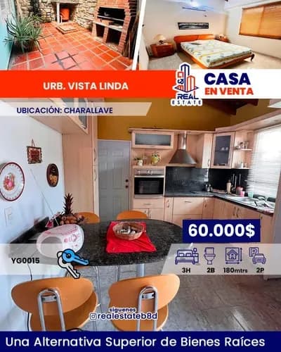 Casa En Venta Urb. Vista Linda/ Charallave.
