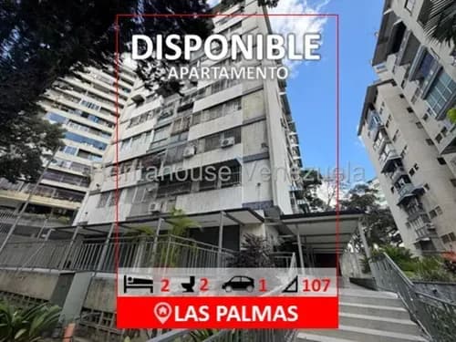 Las Palmas, 2 Habitaciones, 2 Baños, 1 Estacionamiento, Piso 8, 107 Mts2 Construcción