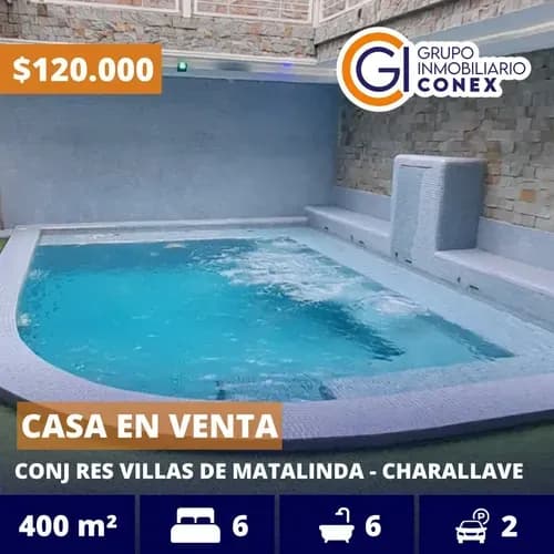 Se Vende Casa 400m2 6h/5,5b/2p Villas De Matalinda Charallave 1680