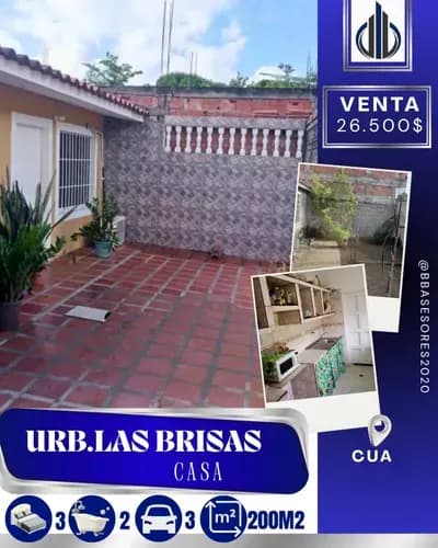 Casa Urbanización Las Brisas Cua Edo. Miranda