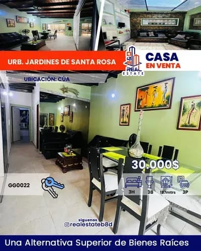 Casa En Venta Urb. Jardines De Santa Rosa / Cúa