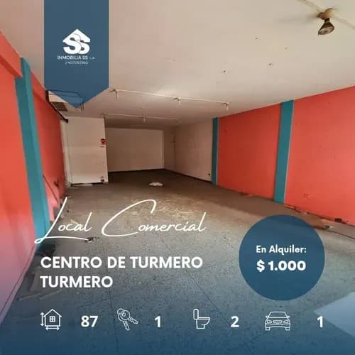 Código: C. V-002 Local En Alquiler - Centro De Turmero, Casco Central.