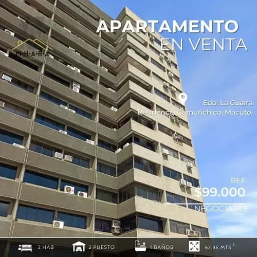 Apartamento En Venta Con Vista Al Mar En La Guaira Amoblado
