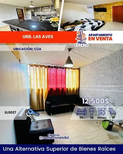 Apartamento En Venta Res. Las Aves / Cúa
