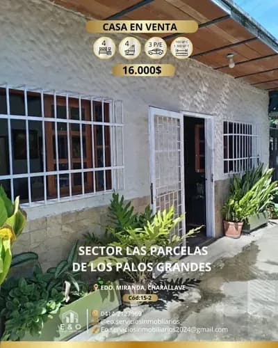 Casa En Jabillito Charallave Con Amplio Terreno Para La Siembra