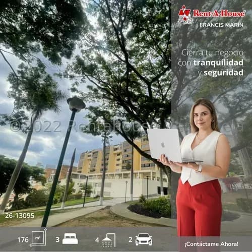 Hermoso Apartamento Con Áreas Verdes Y Gimnasio En Macaracuay. 13095