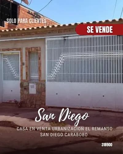 Casa En Venta Urbanizacion El Remanso San Diego Carabobo 318900