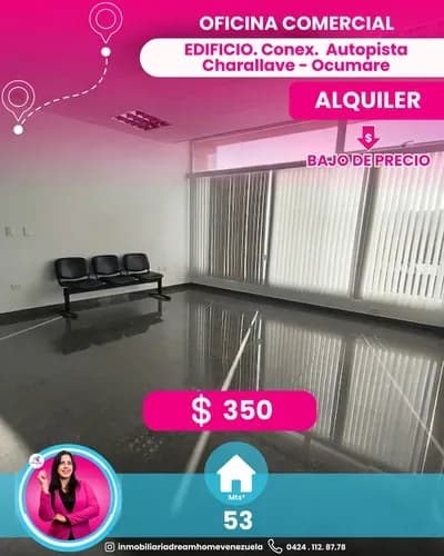 Oficina En Alquiler Edificio Conex. Paso Real. Autopista Charallave - Ocumare