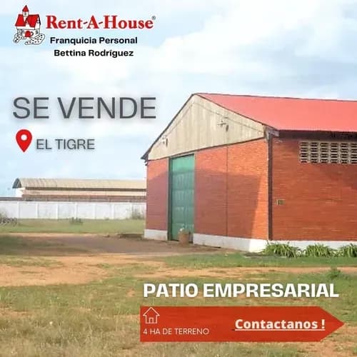 Patio Con Oficinas Y Galpones El Tigre. 26-12628 Br