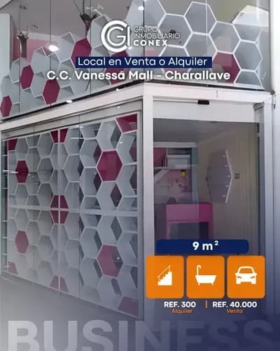 Se Vende O Alquila Local Comercial 9m2 Vanessa Mall Charallave 9350