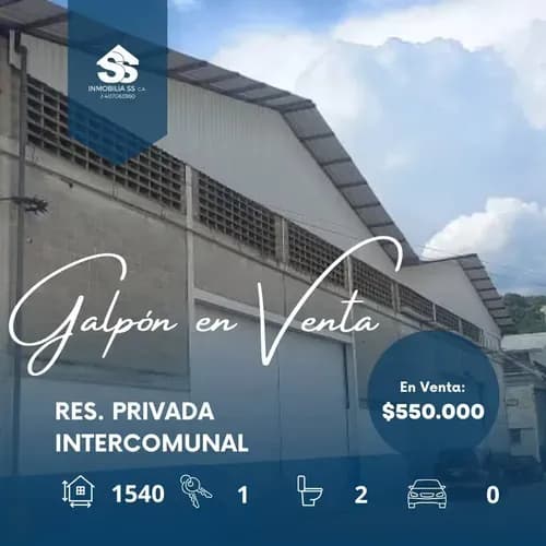 Código: M. F. F-019 Se Vende Galpón Céntrico En Plena Intercomunal Turmero-maracay
