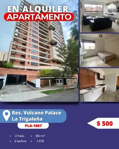 Apartamento En Alquiler Urb La Trigaleña Valencia Cod Pla-1887 Norail Machado