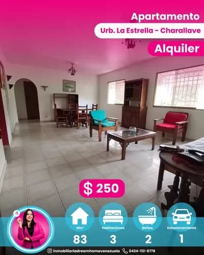Apartamento En Alquiler Urbanización La Estrella Charallave