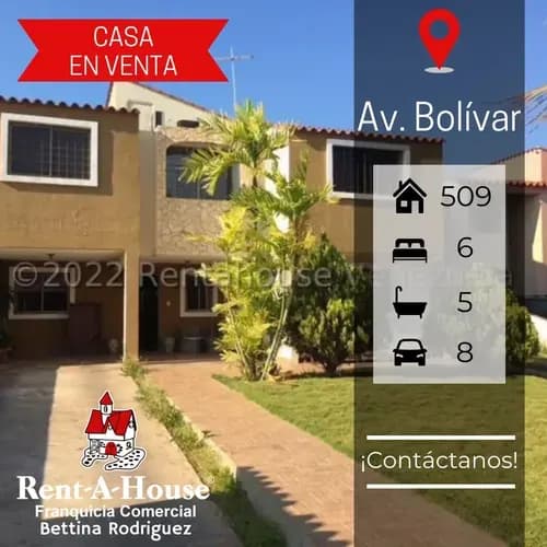En Venta Excelente Casa Con Piscina Ubicado En Av. Bolívar - Lechería Mls #23-7732 Cv
