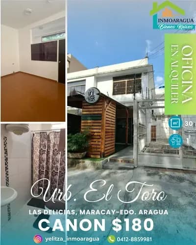 Alquiler De Oficina Urb. El Toro,las Delicias/yp1390