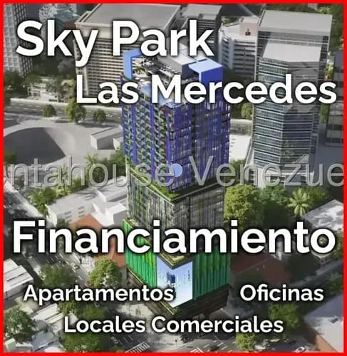 Oficina En Venta En Las Mercedes Sky Park Inicial 30% + Financiamiento 24 Meses