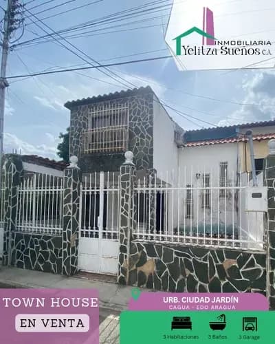 Townhouse En Venta Urb. Ciudad Jardín Cagua