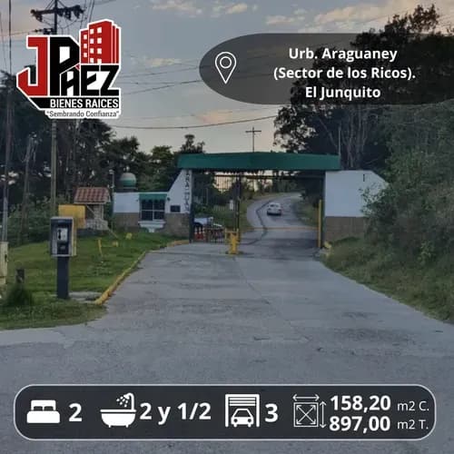 Casa De Montaña En Venta Sector Araguaney El.junquito