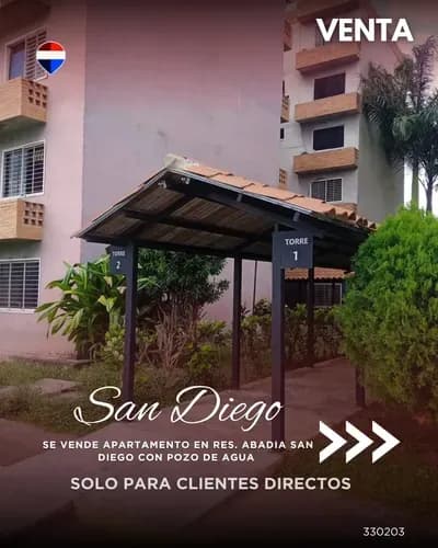 Se Vende Apartamento En Res. Abadia San Diego Con Pozo De Agua 330203 Solo Clientes