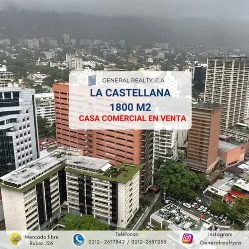 Parcelas De Terreno Comercial La Castellana En Venta 1800m2