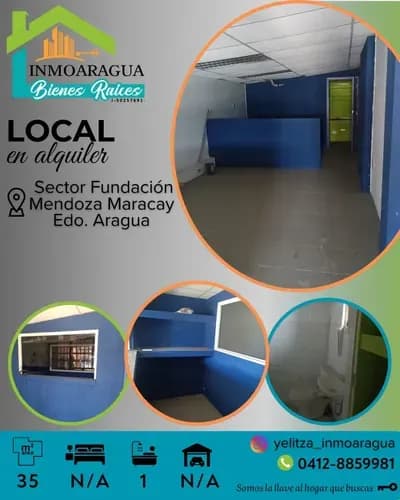 Alquiler De Local/ Av. Principal En La Fundación Mendoza, Maracay/ Yp1390