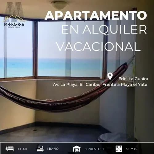 Alquiler Vacacional En La Guaira Caribe Frente A Playa El Yate Con Vista Al Mar