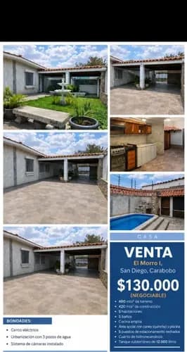 Quinta Familiar En Venta Ubicada En San Diego Carabobo. Julián Acosta 183.