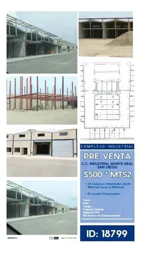 Milagros Castrillo Vende 32 Galpones Y 4 Locales Comerciales Con Financiamiento De 30% De Inicial O De Contado En El Exclusivo Centro Comercial Monte Real