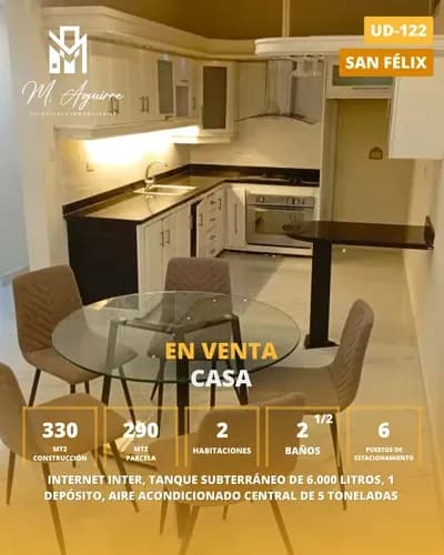 Casa Recién Remodelada En Venta, Urb. Ud-122, Sector La Cooperativa, San Félix - Pl