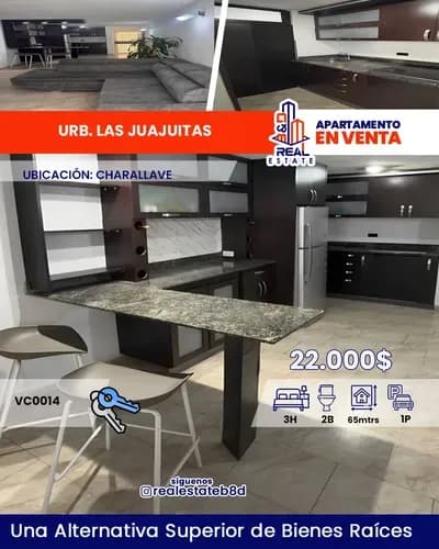 Apartamento En Venta Urb. Las Juajuitas/ Charallave.