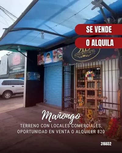 Terreno Con Locales Comerciales, Oportunidad En Venta O Alquiler 820 Mts 316652