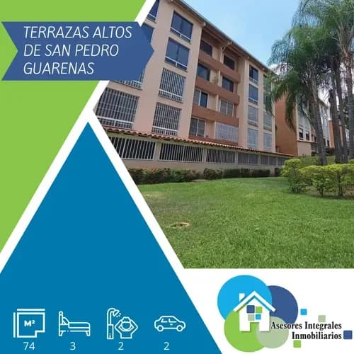 Guarenas, Alquiler Apartamento Terrazas Altos De San Pedro (amoblado)
