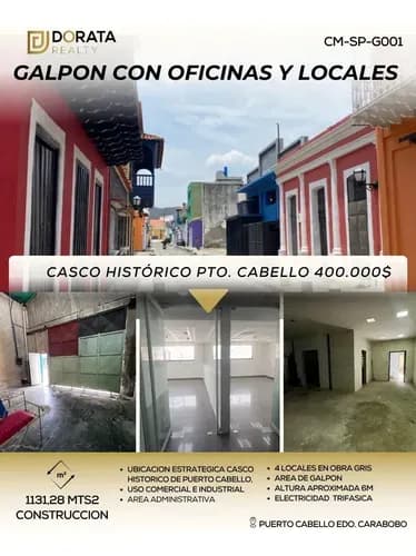 En Venta Centro Empresarial, Galpón De Uso Mixto Ubicado En Puerto Cabello Cerca Al Seniat Y Boli Puerto. Julian Acosta 184