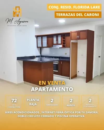 Apartamento Confortable En Venta En El Conjunto Residencial Florida Lake, Terrazas Del Caroní, Puerto Ordaz - Ma