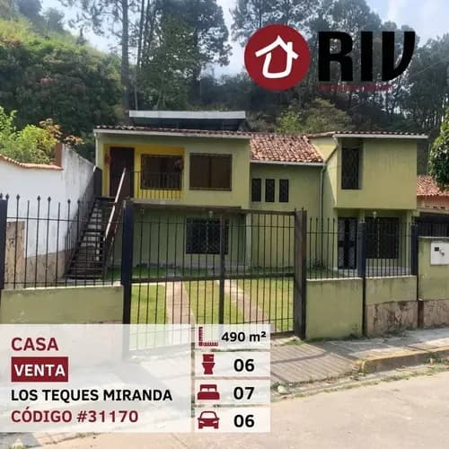 Venta Casa En Los Teques, Ideal Para Dos Familias.riv
