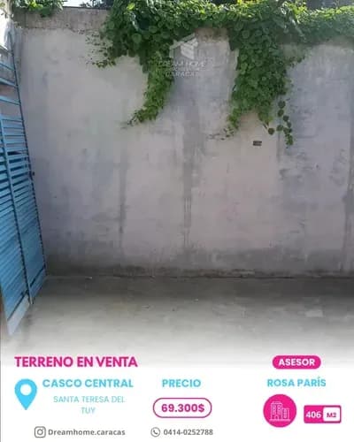 Terreno Con Bienhechuría En Venta En Santa Teresa Del Tuy - Casco Central