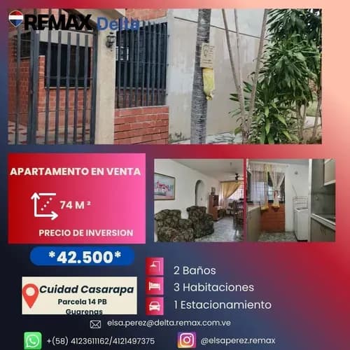 Venta Apartamento Cuidad Casarapa Parcela 14