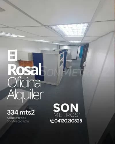 Pago En Bcv. Oficina Amoblada Alquiler El Rosal 334 Mts2 Incluye Condominio Y 8 Puestos De Estacionamiento. Sonmetros2 B-9qnx 0106