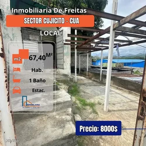 Local Y Terreno Cúa, Sector Cujicito