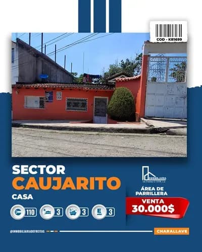Casa En Venta Sector Caujarito- Charallave.