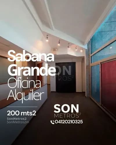 Oficina Alquiler Sabana Grande 200 Mts2. Sonmetros2 B-9qnx 2705