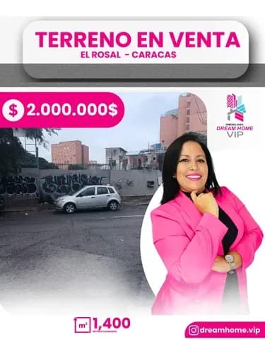 Terreno En Venta El Rosal. Municipio Chacao Caracas