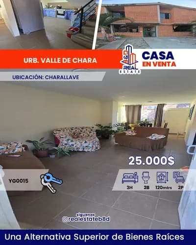Townhouse En Venta Urbanización Valle Chara - Charallave