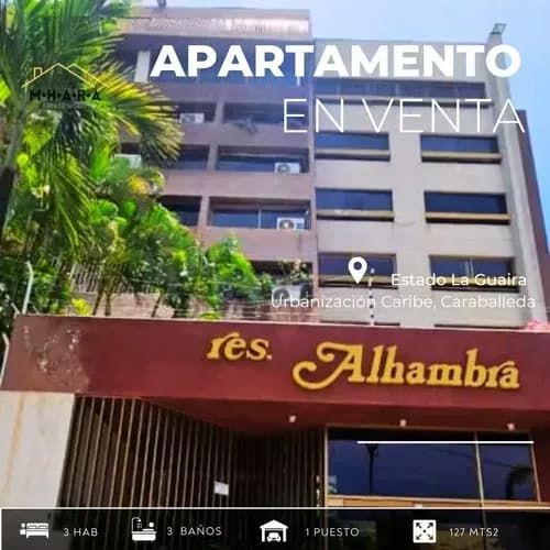 Apartamento En Venta En La Guaira Urbanización Caribe Catraballeda Con Pozo Y Vista A Los Campos De Golf